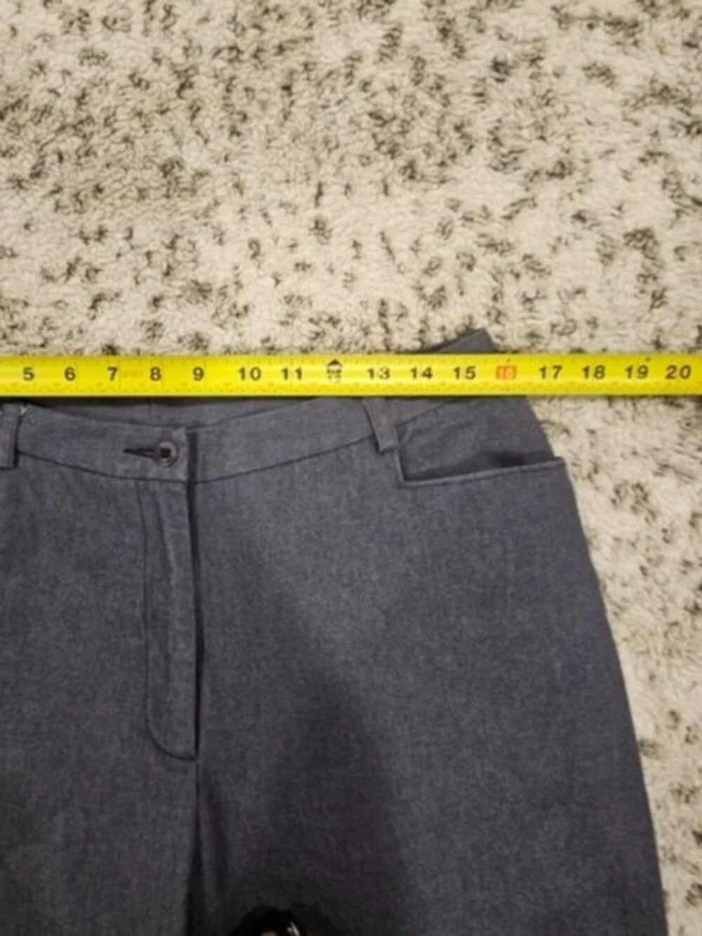 Lilly Pulitzer SZ 12 Blue Flat Front Stretch Straight Leg Ankle Pants Trousers